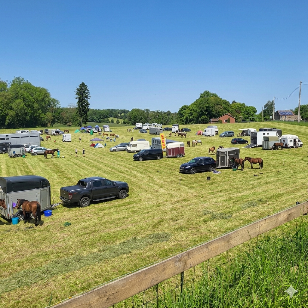Hébergement et paddocks pour les chevaux